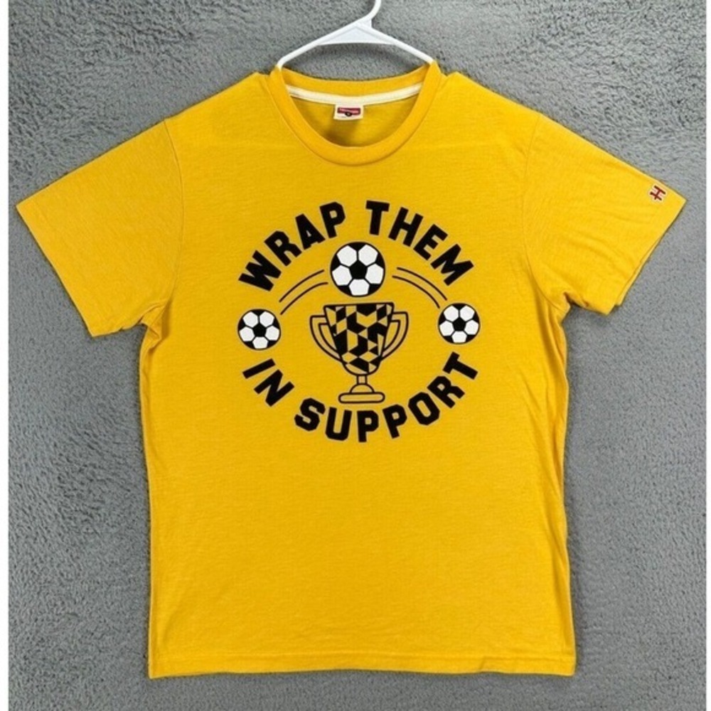 Homage T-Shirt Adult Medium Yellow Columbia Crew MLS Soccer Team Tee Casual Mens